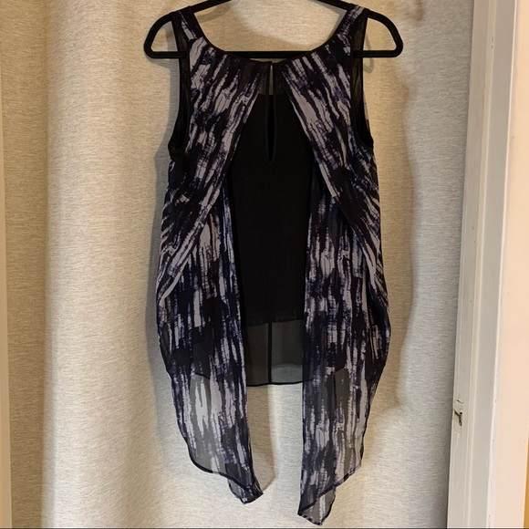 robbie & nikki silk sleeveless layered blouse - Picture 7 of 8